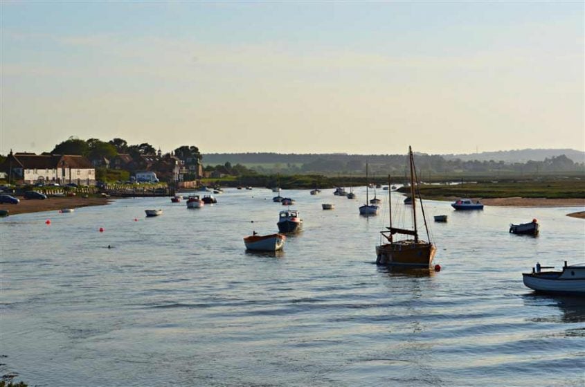Burnham Overy Staithe boats on the water