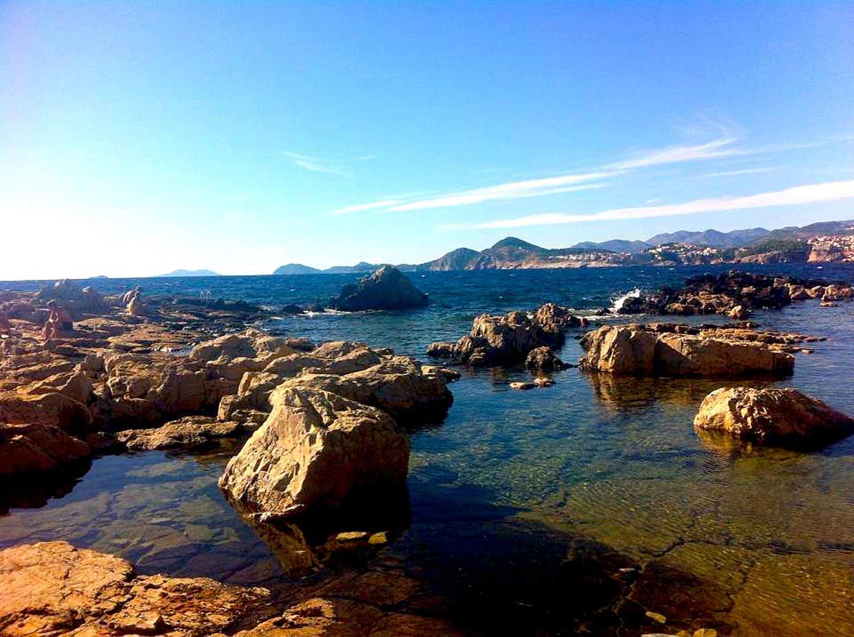 rocks in the adriatic sea