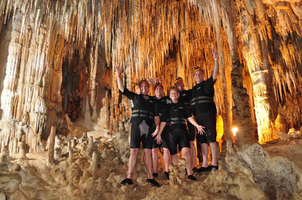me and the others in Rio Secreto