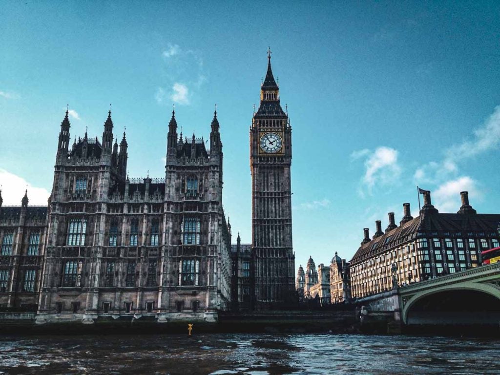 Parliament view from the south bank