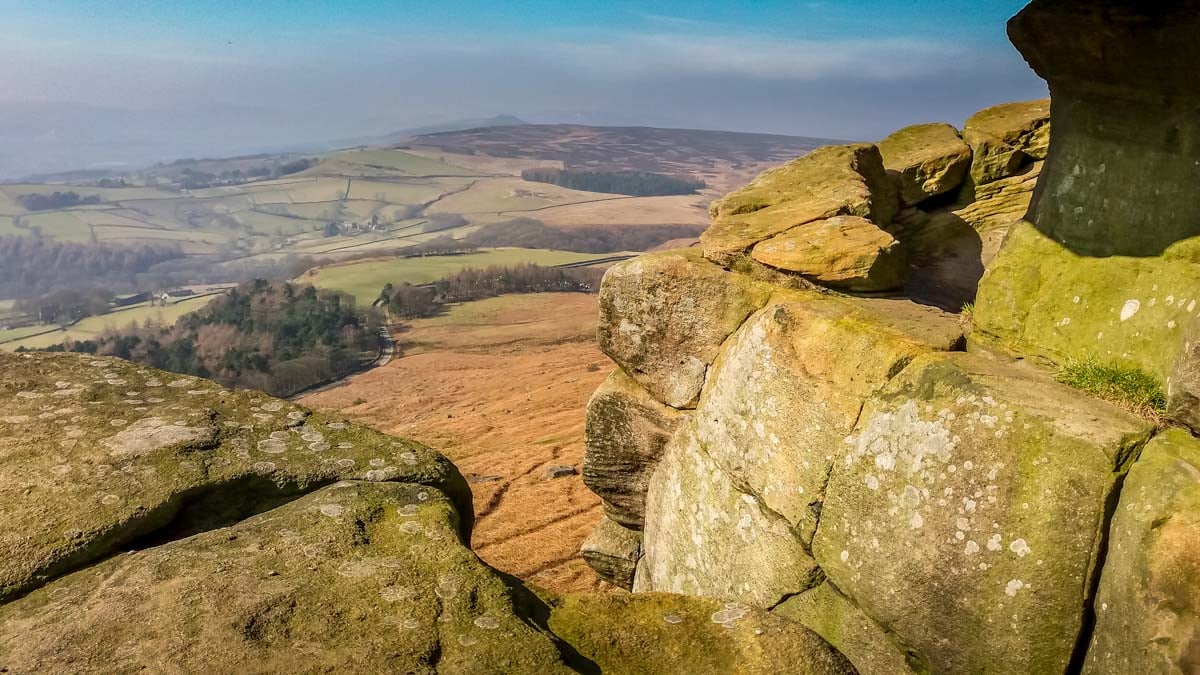 View from Robin Hood's cave