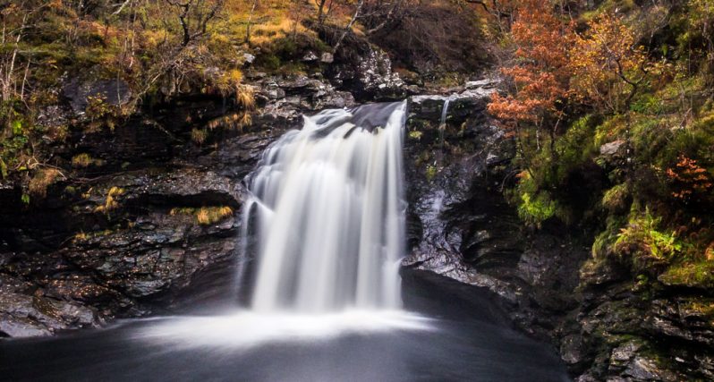the falls of falloch near loch lomond