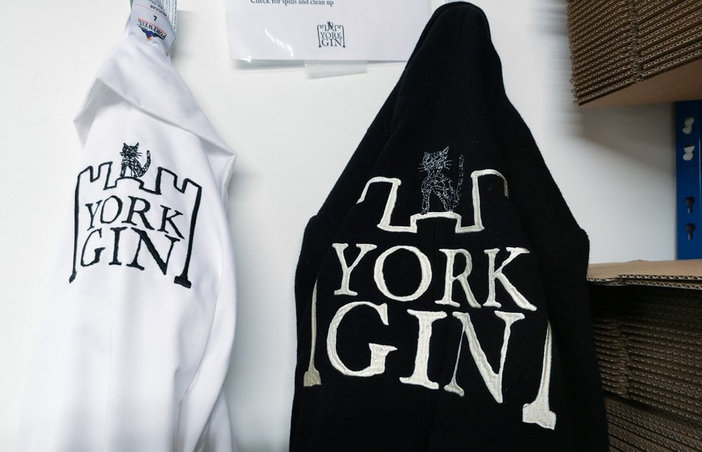 york gin logos on aprons