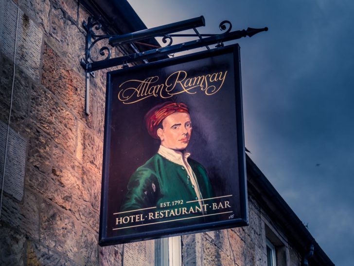 The Allan Ramsay Hotel - Scotland's Literary Pub | BaldHiker