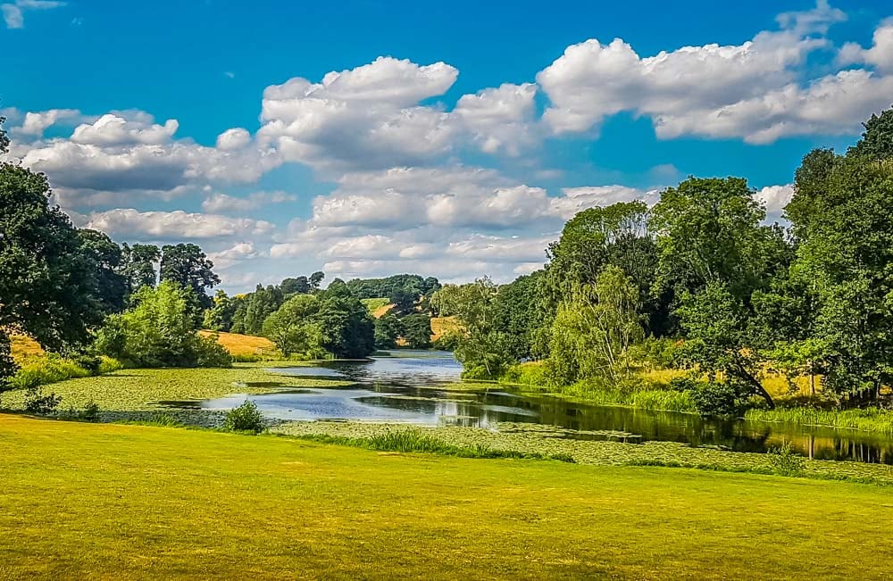 Staunton Harrold Estate grounds and lake