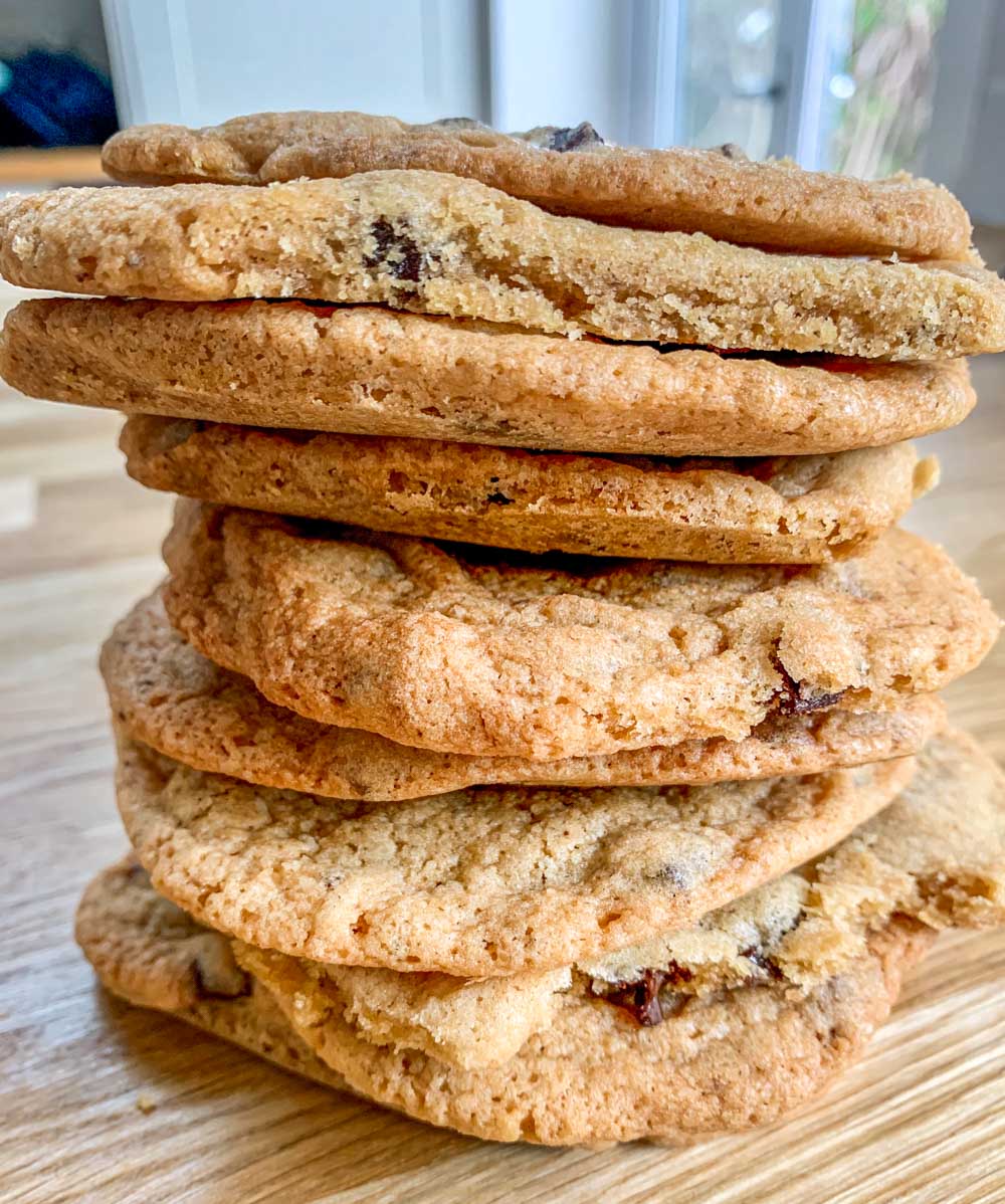 baked cookies in a pile