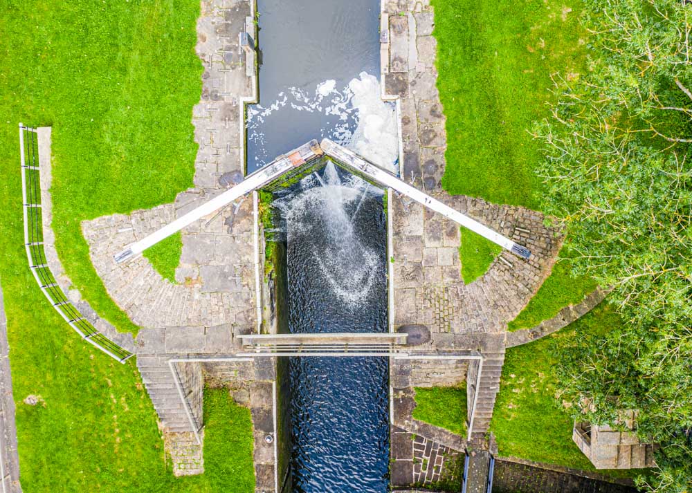 bingley locks from directly above
