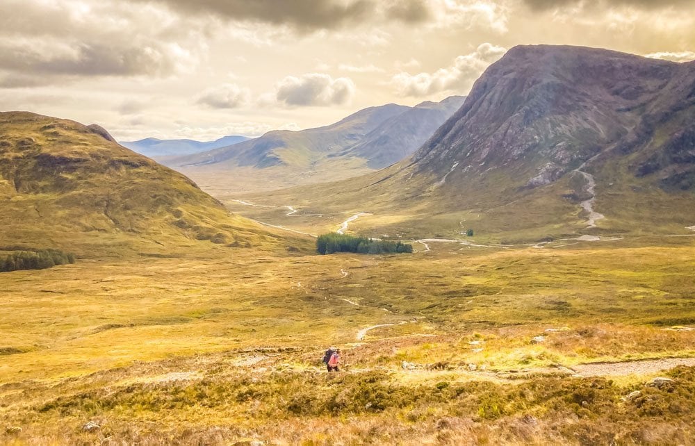 walking through Glen Coe