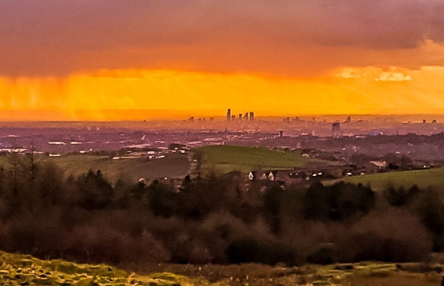 besom hill sunset