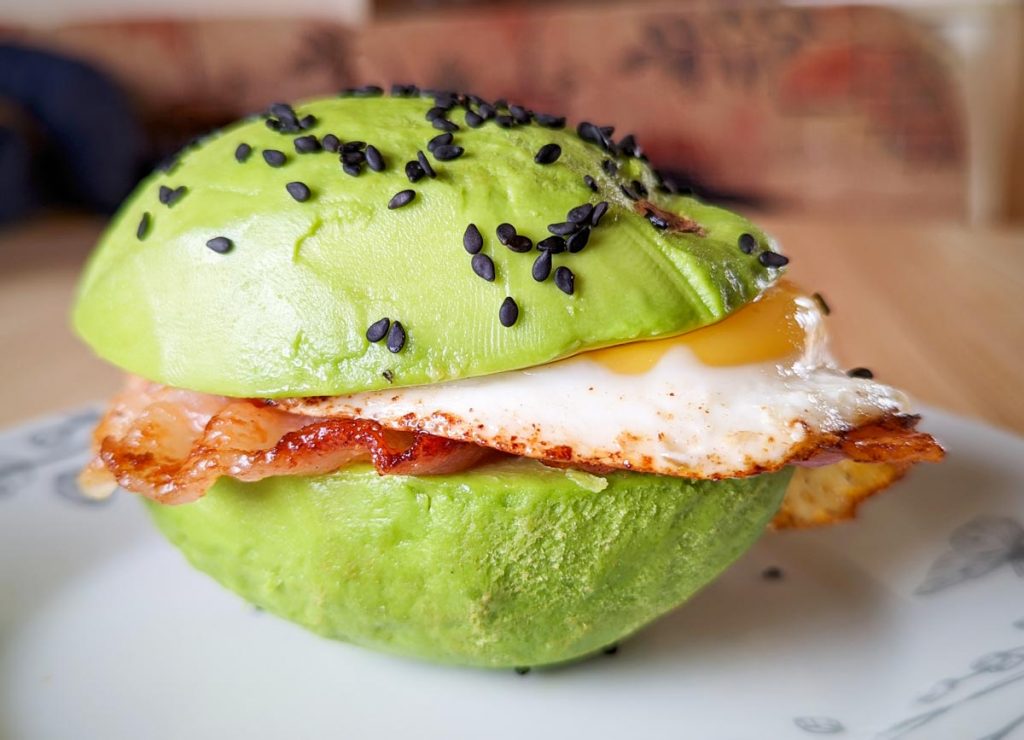 avocado breakfast burger