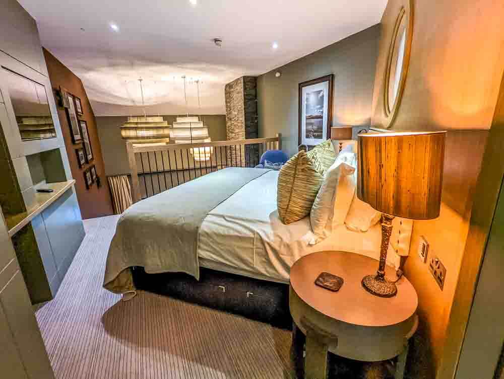 bedroom at brimstone luxury hotel