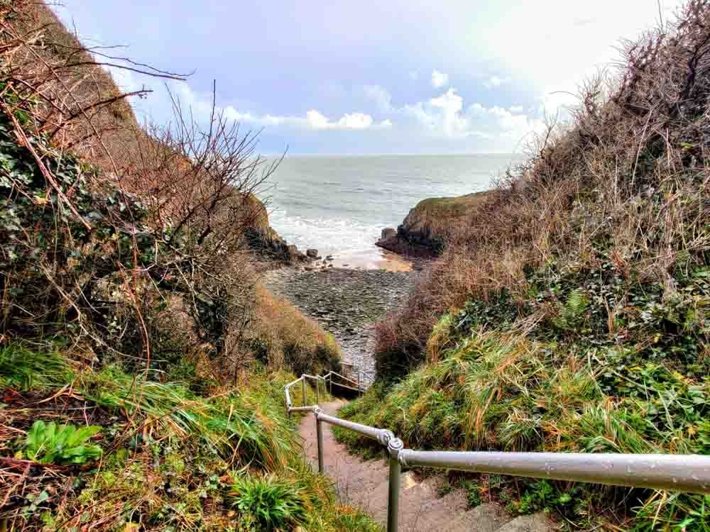 church door cove steps