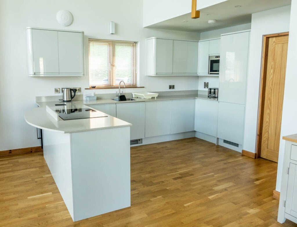 kitchen in the lodge at Go Nest