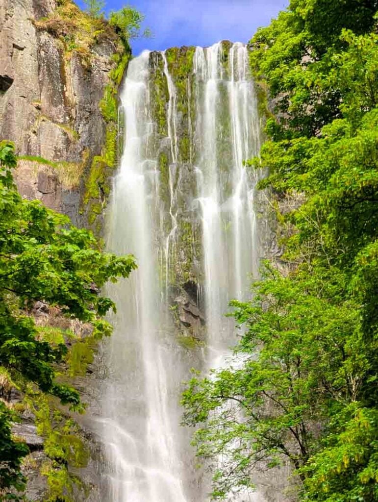 top cascade of Pistyll Rhaeadr