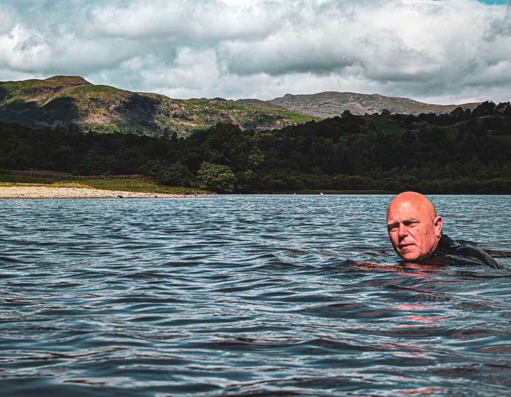 paul steele wild swimming in lake district