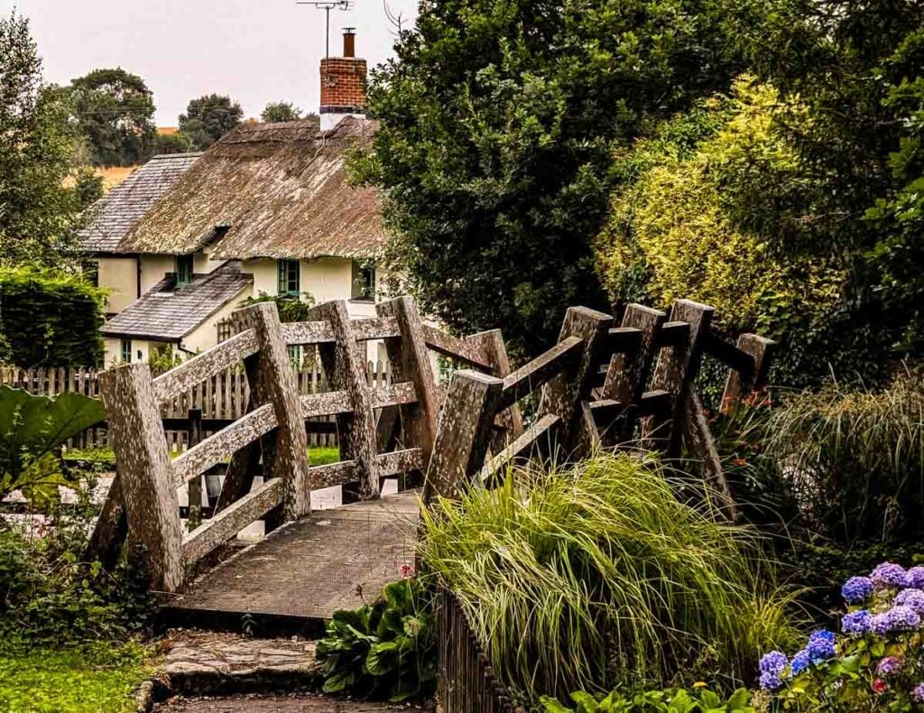 wooden bridge at Veryan
