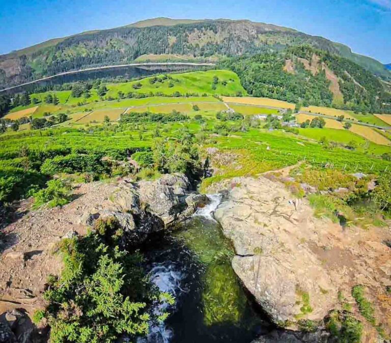 infinity pool thirlmere from above