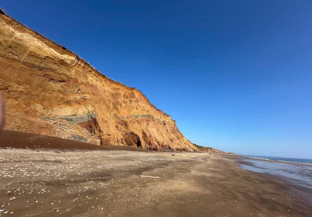 Les pentes sur l'île blanche