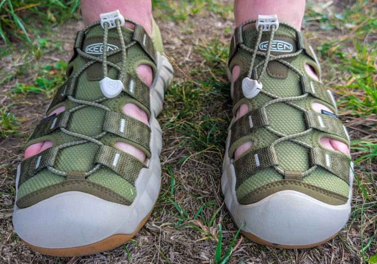 front view of keen sandals