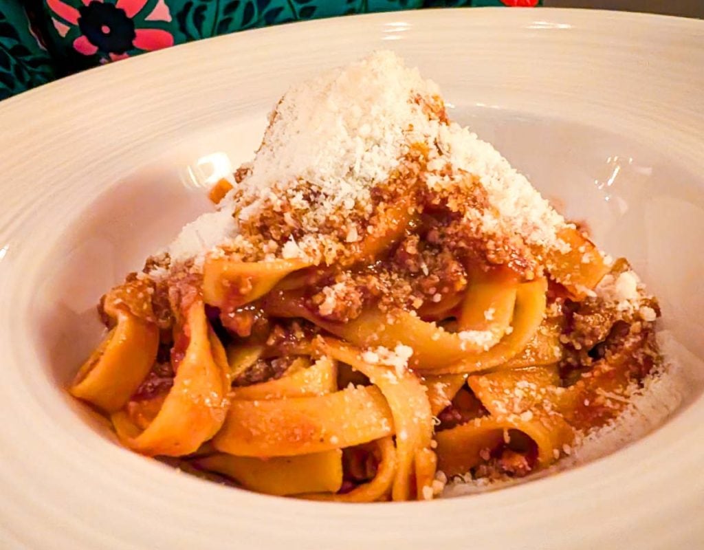 Tagliatelle with ragu bolognese