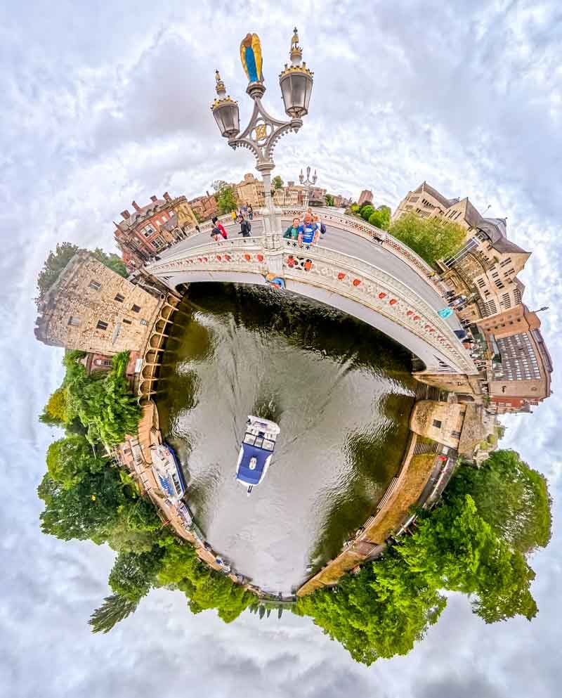 360 view from lendal bridge in york