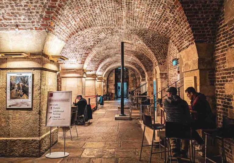 cafe in the crypt in London