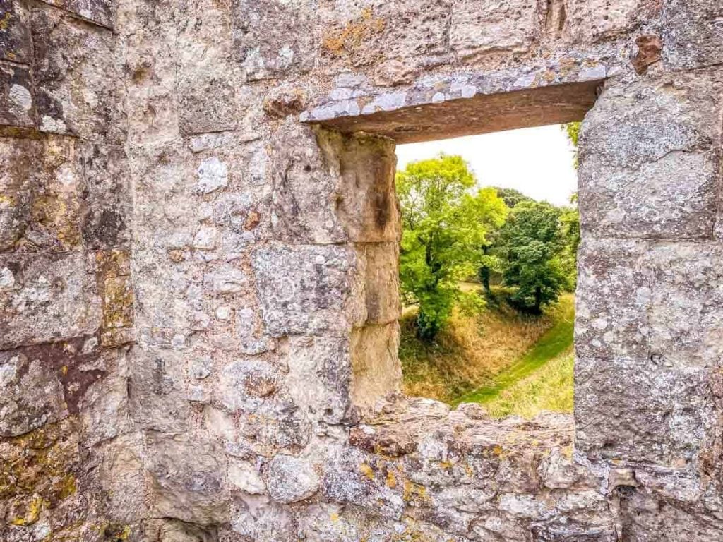 window view from Carisbrooke Castle