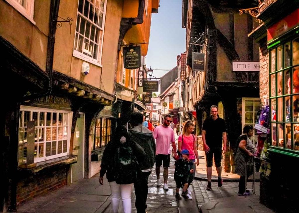 a view of the shambles in york