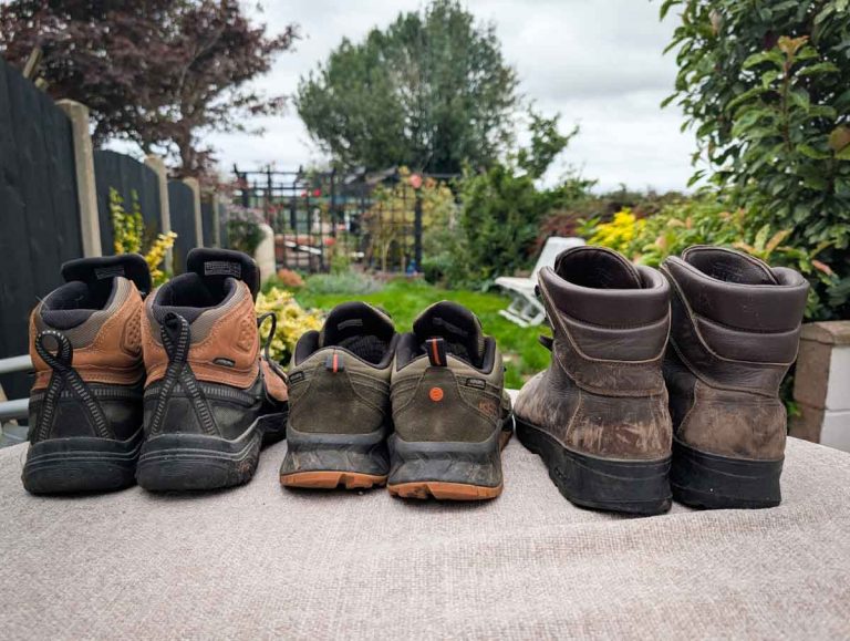 different types of hiking boots