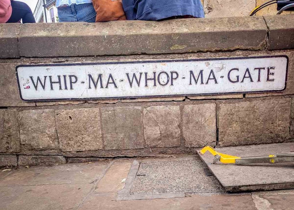 whip-ma-whop-ma-gate sign in york
