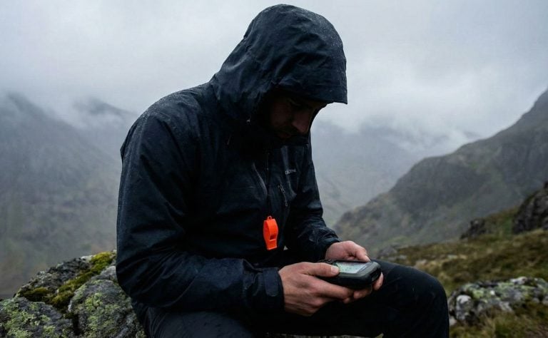 getting emergency help on a mountain