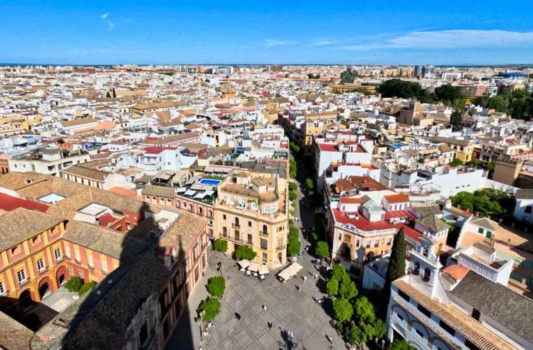 View of Seville from cathedral tower