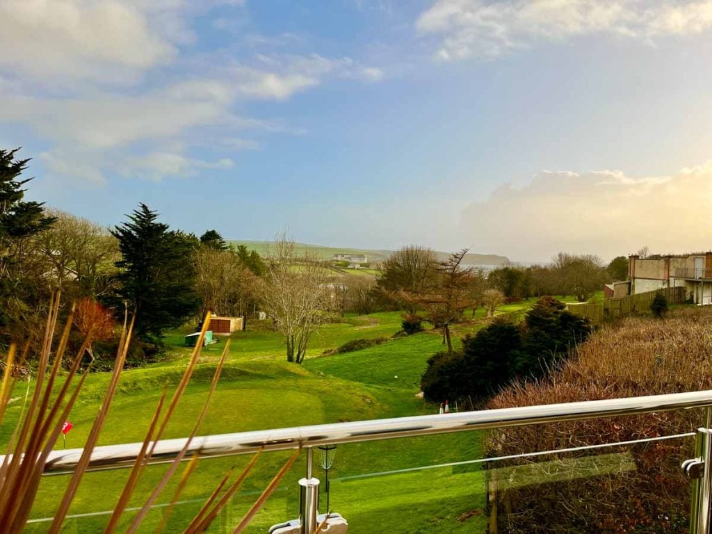 balcony view at Thurlestone hotel retreats