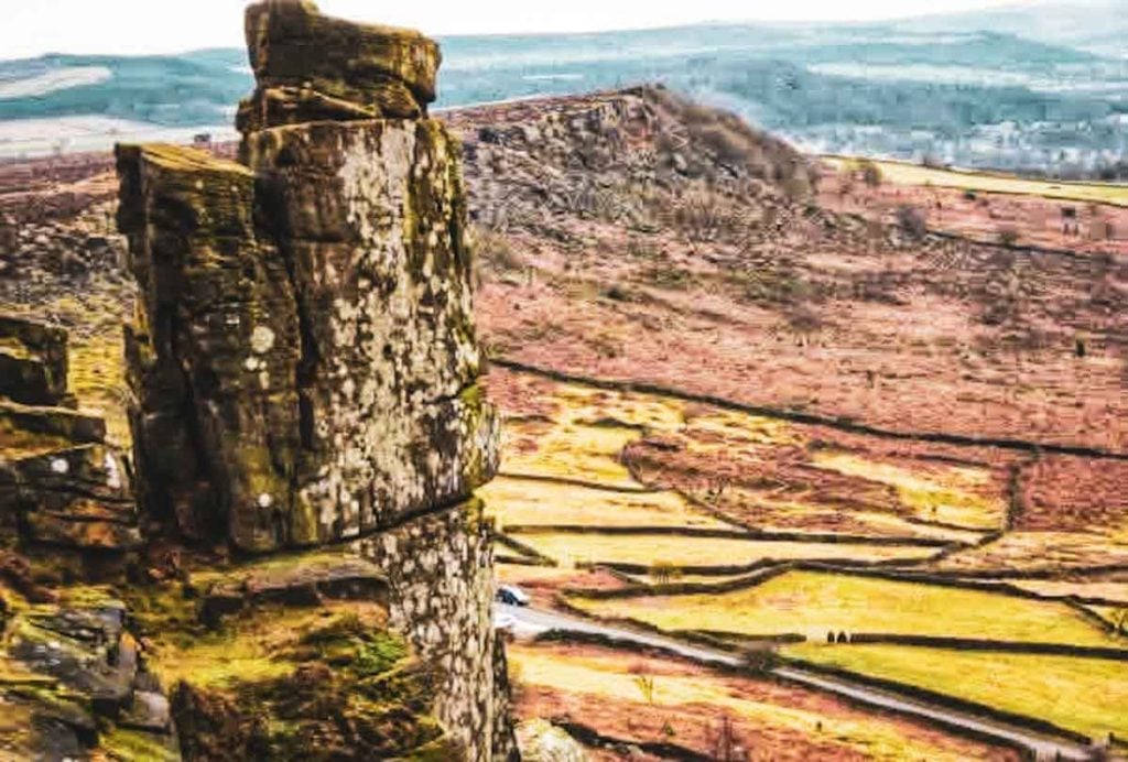 big rock on froggatt edge
