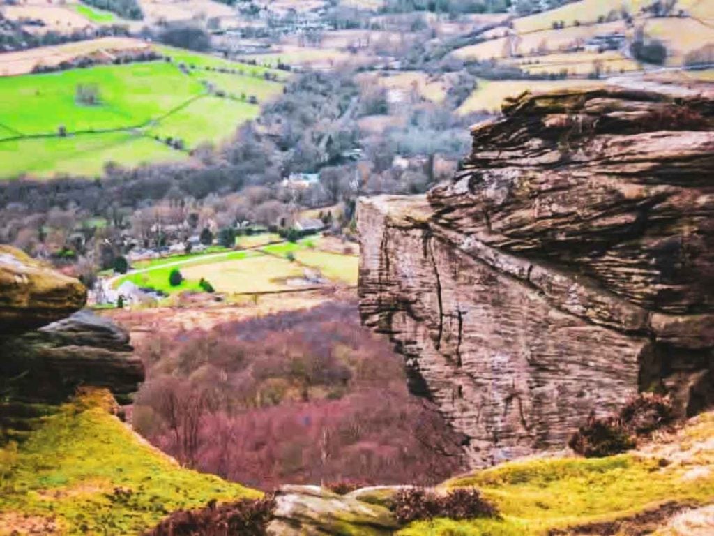 big view down the dge at froggatt