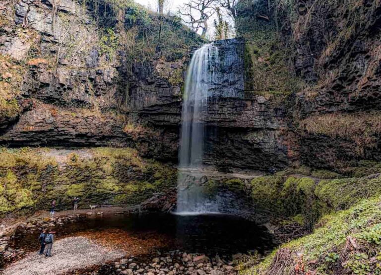 big view of Henrhyd Falls Wales