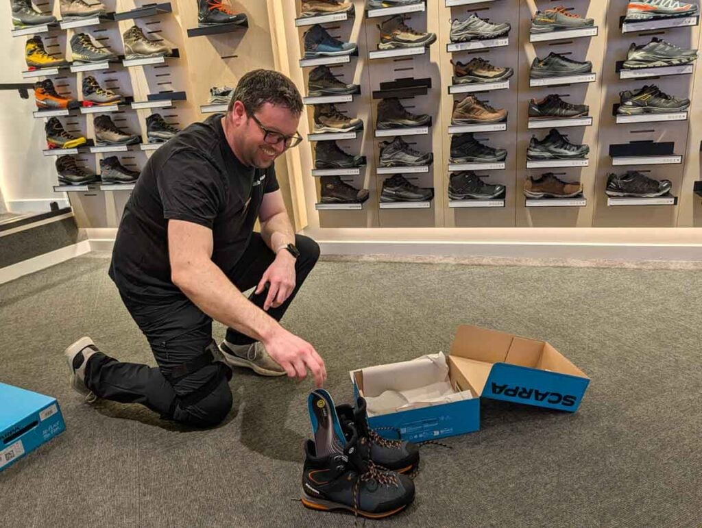 boot fitting at ellis brigham