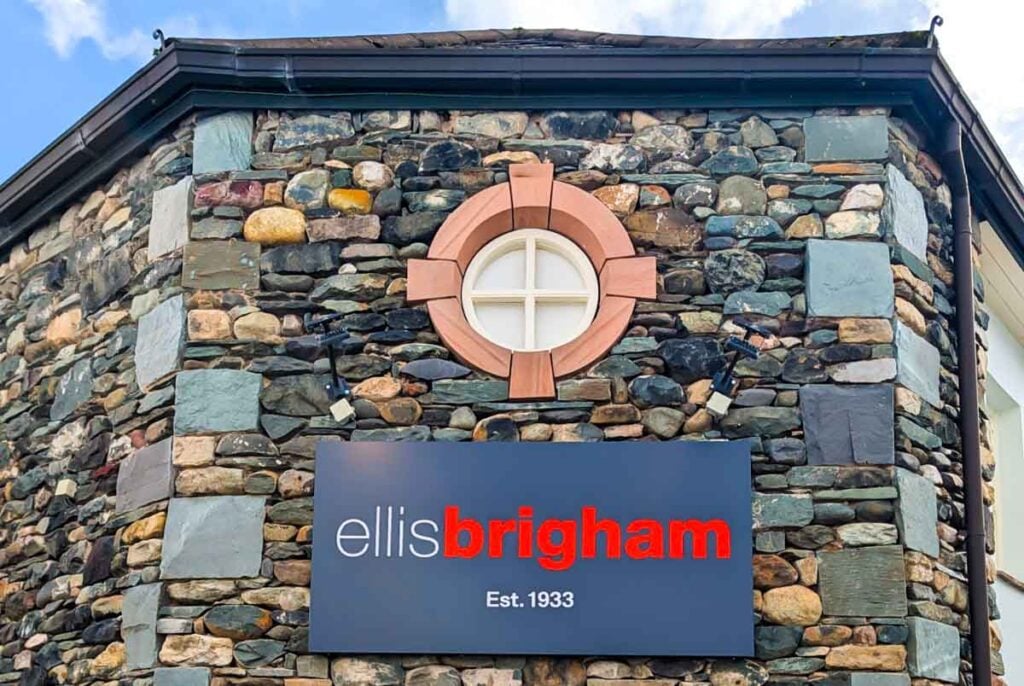 ellis brigham front door in Keswick