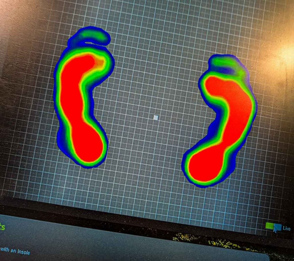 ellis brigham machine checking my weight distribution on my feet