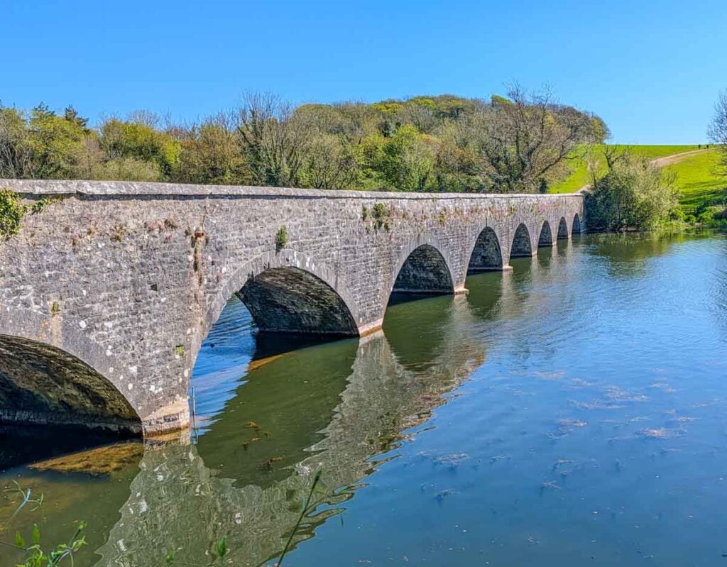 8 arched bridge at Bosherston lily Ponds