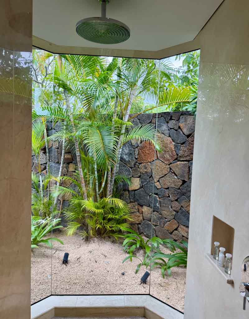 indoor shower in the villa at Maradiva Villas Resort & Spa
