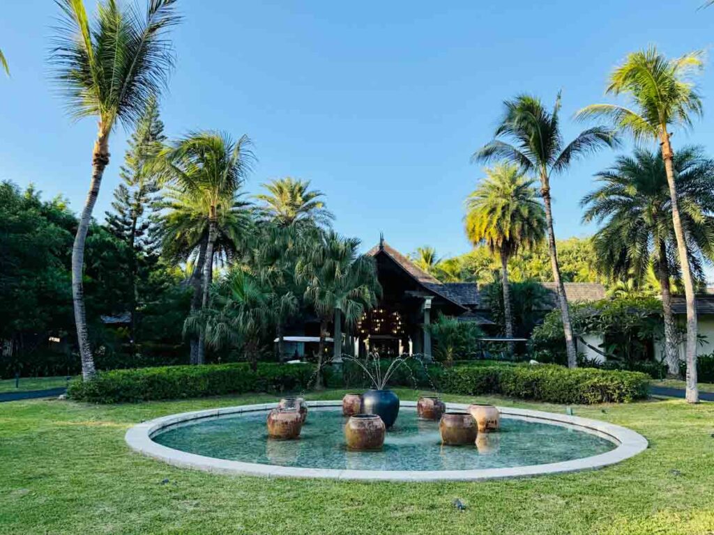 reception for the villas Mauritius