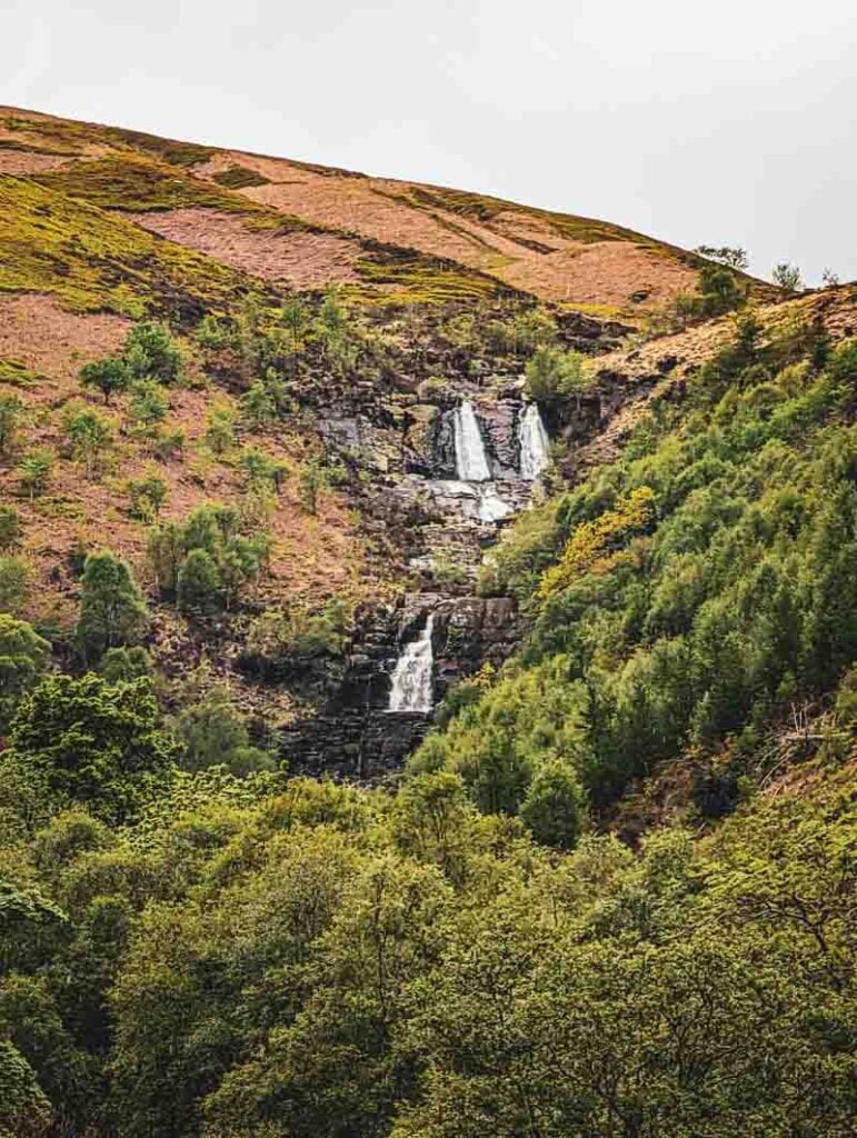 Rhiwargor Waterfall coming into view