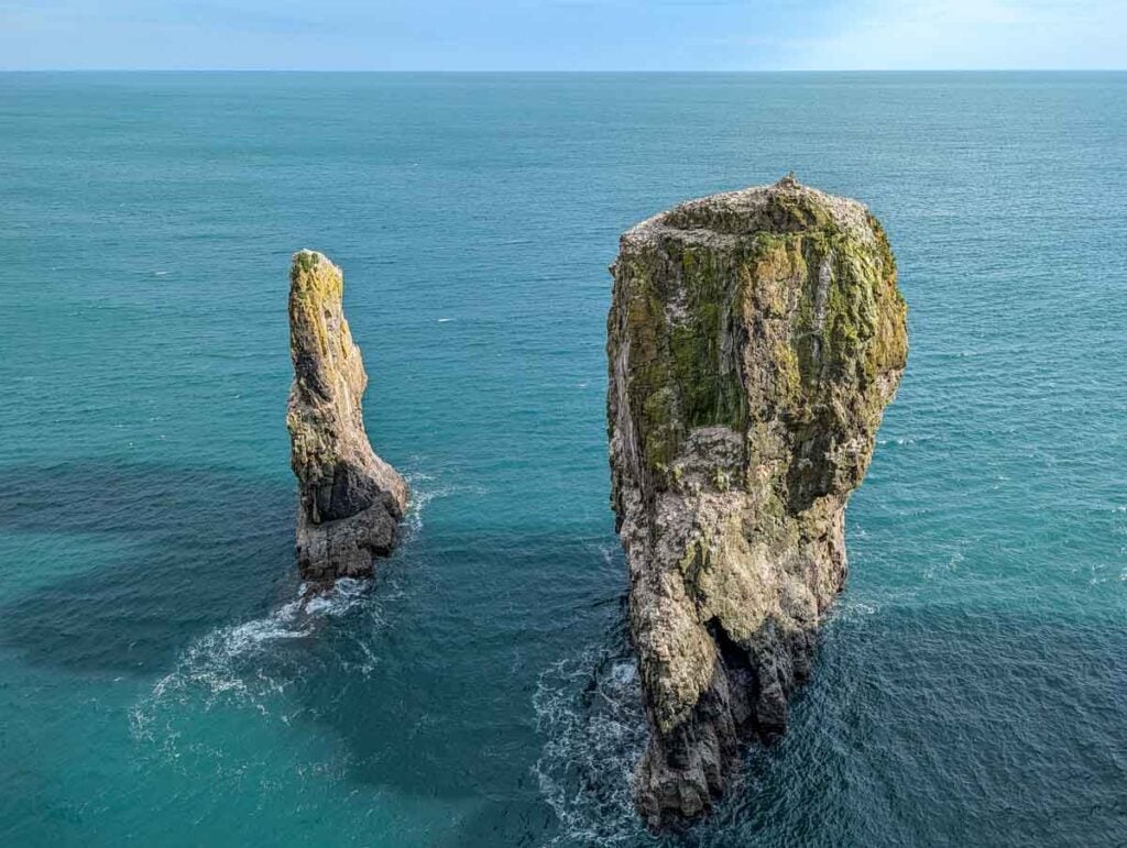 The Elegug Stacks in pembrokeshire
