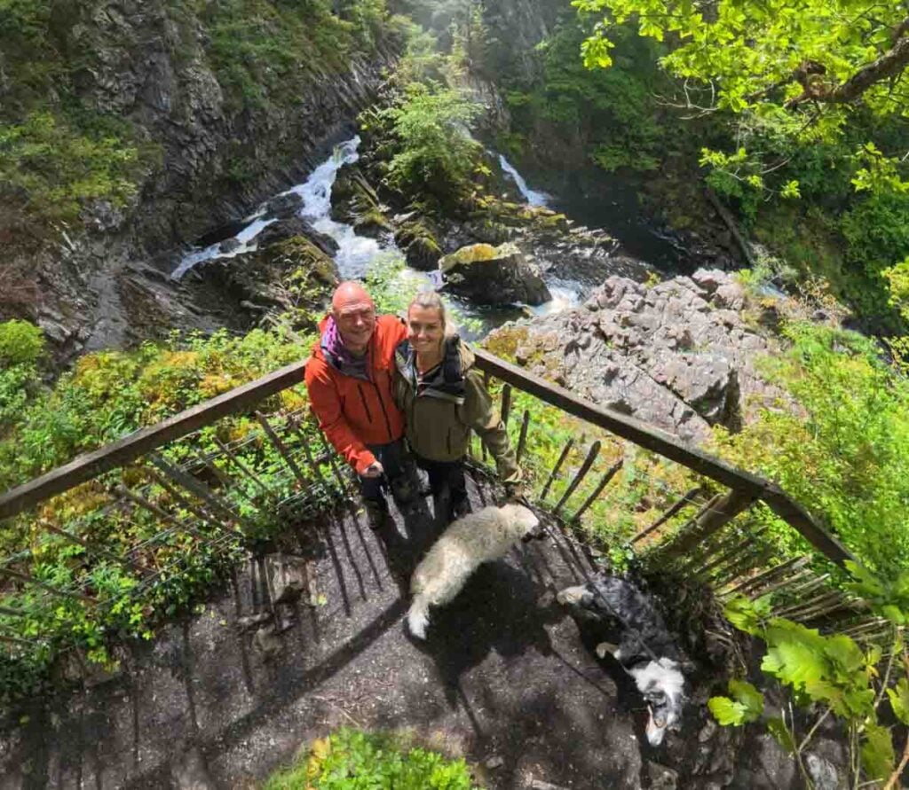 baldhiker at Conwy Falls