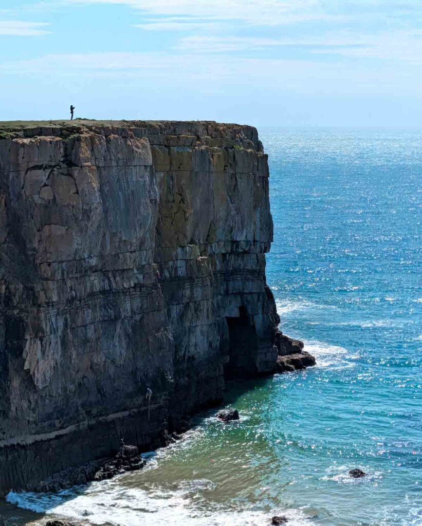 high cliffs on Pembrokeshire coast