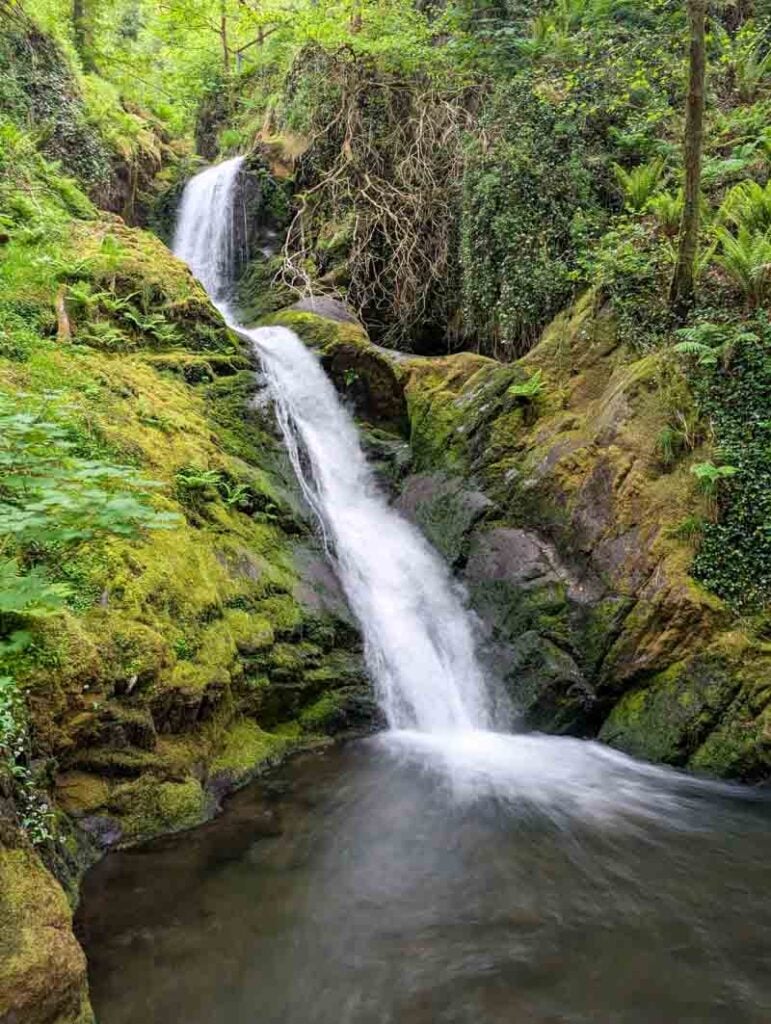 lower falls at Dolgoch Falls in wales
