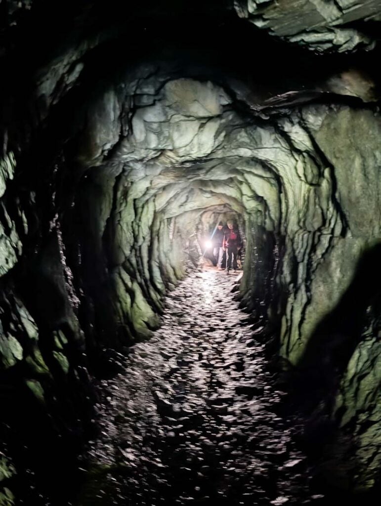 old mining tunnel at Dolgoch Falls
