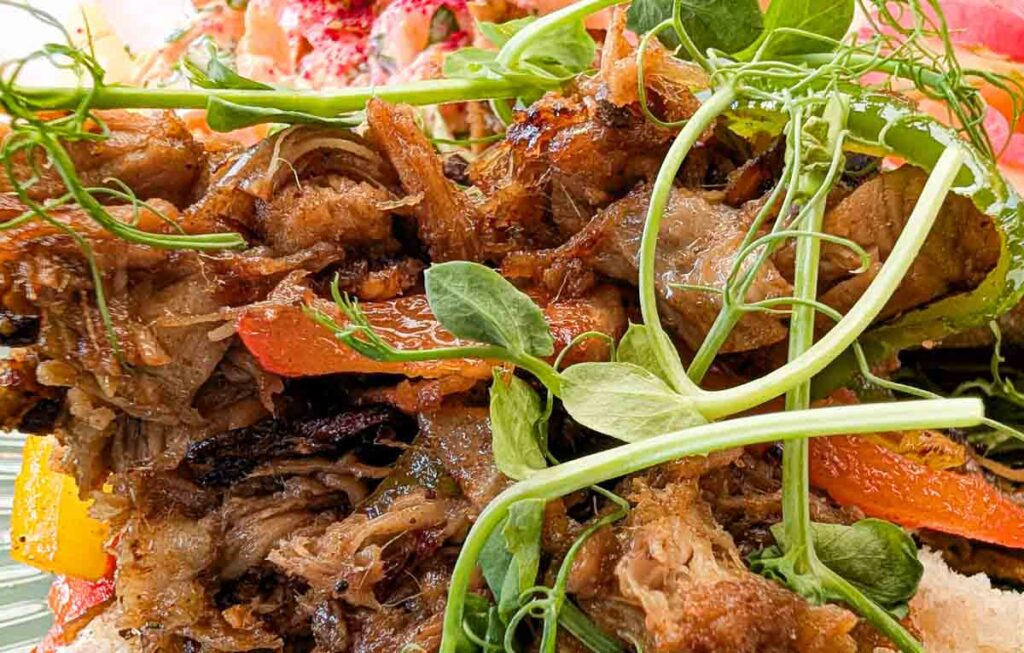 pork belly meal at The Rowan Tree Cafe