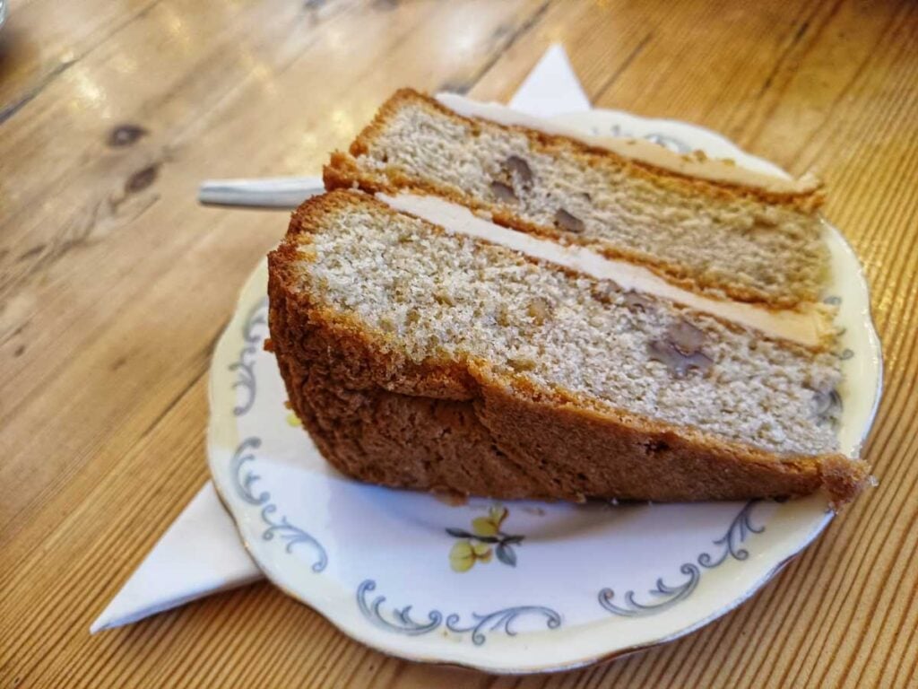 slice of sponge cake